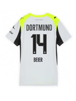 Billige Borussia Dortmund Maximilian Beier #14 Bortedrakt Dame 2025-26 Kortermet